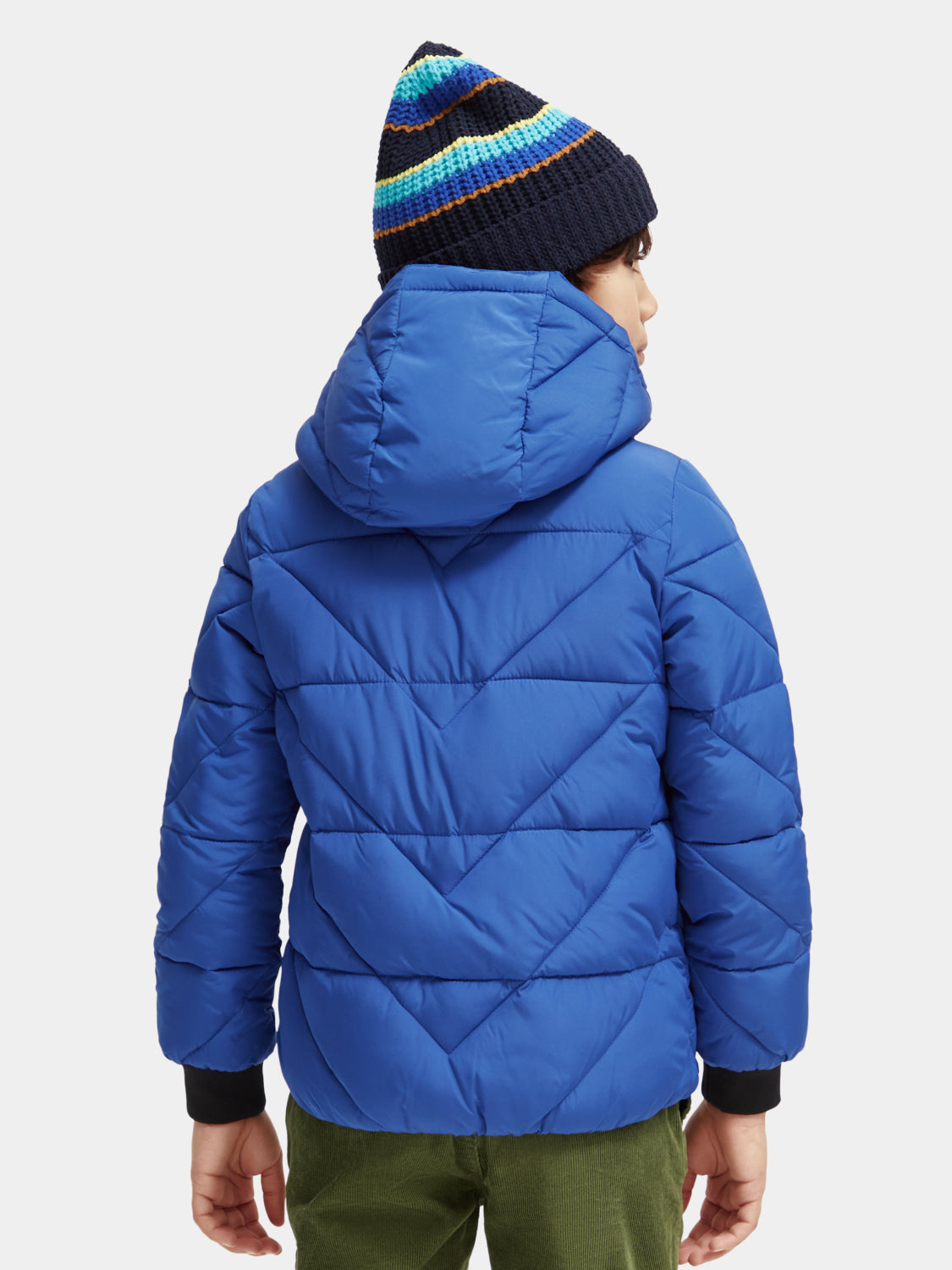 Kids - Water-repellent hooded jacket - Scotch & Soda NZ