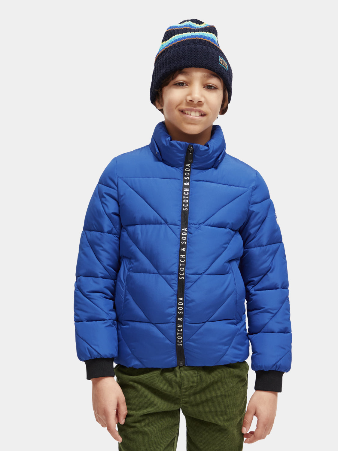 Kids - Water-repellent hooded jacket - Scotch & Soda NZ