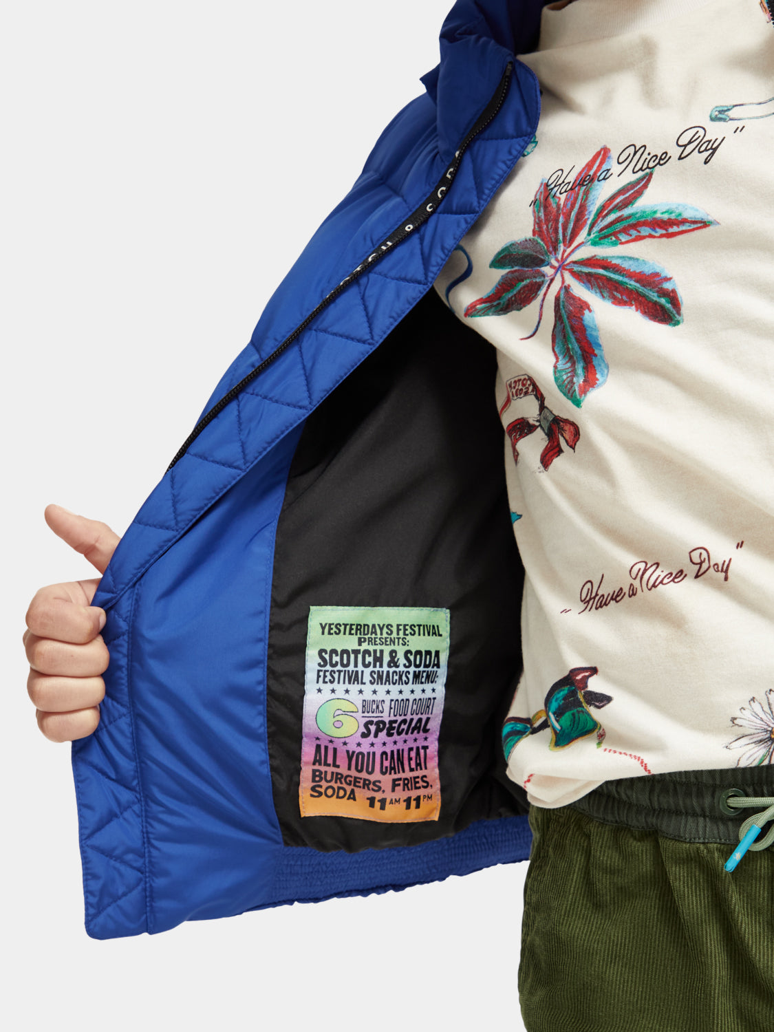 Kids - Water-repellent hooded jacket - Scotch & Soda NZ