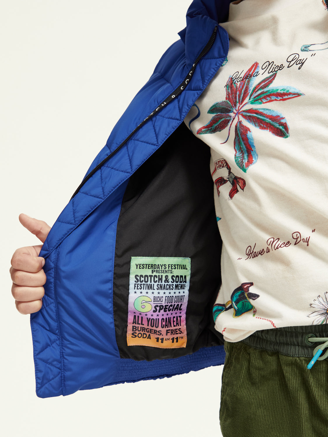 Kids - Water-repellent hooded jacket - Scotch & Soda NZ