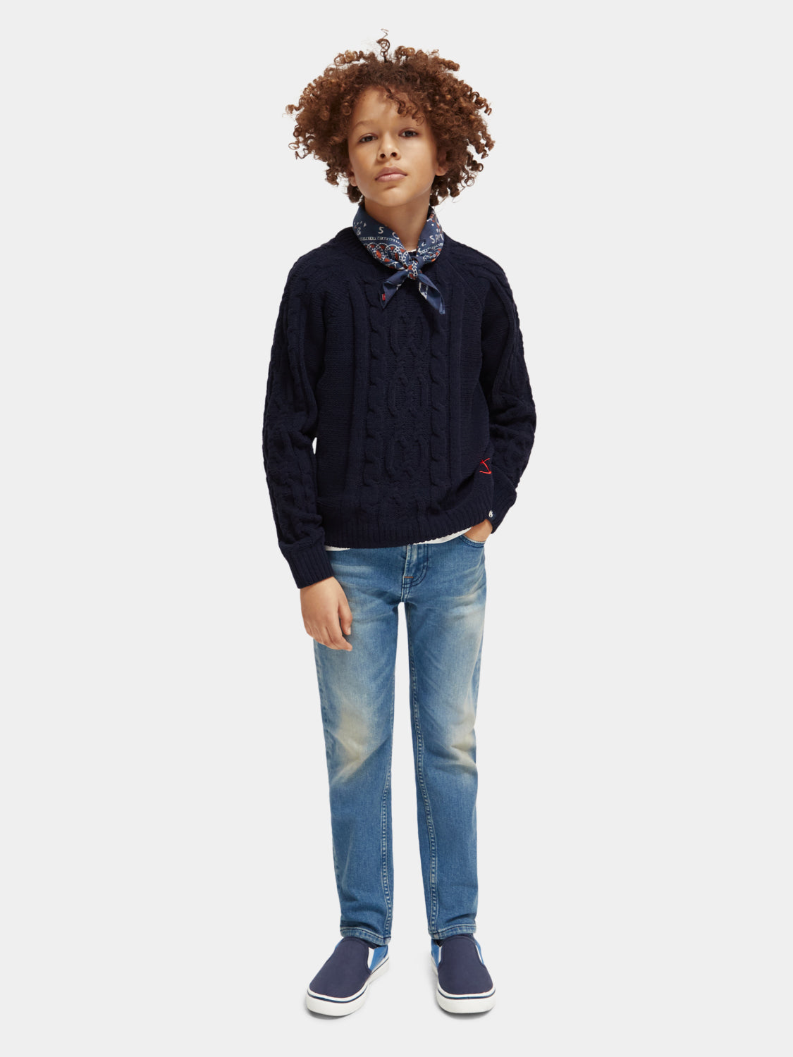 Kids - Cable knit pullover - Scotch & Soda NZ