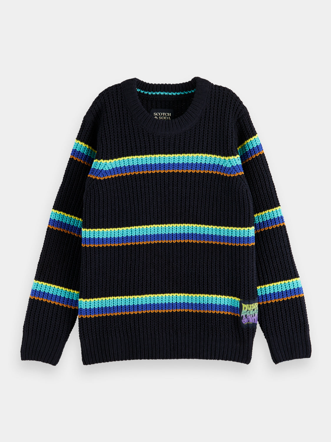 Kids - Yarn-dyed striped sweater - Scotch & Soda NZ