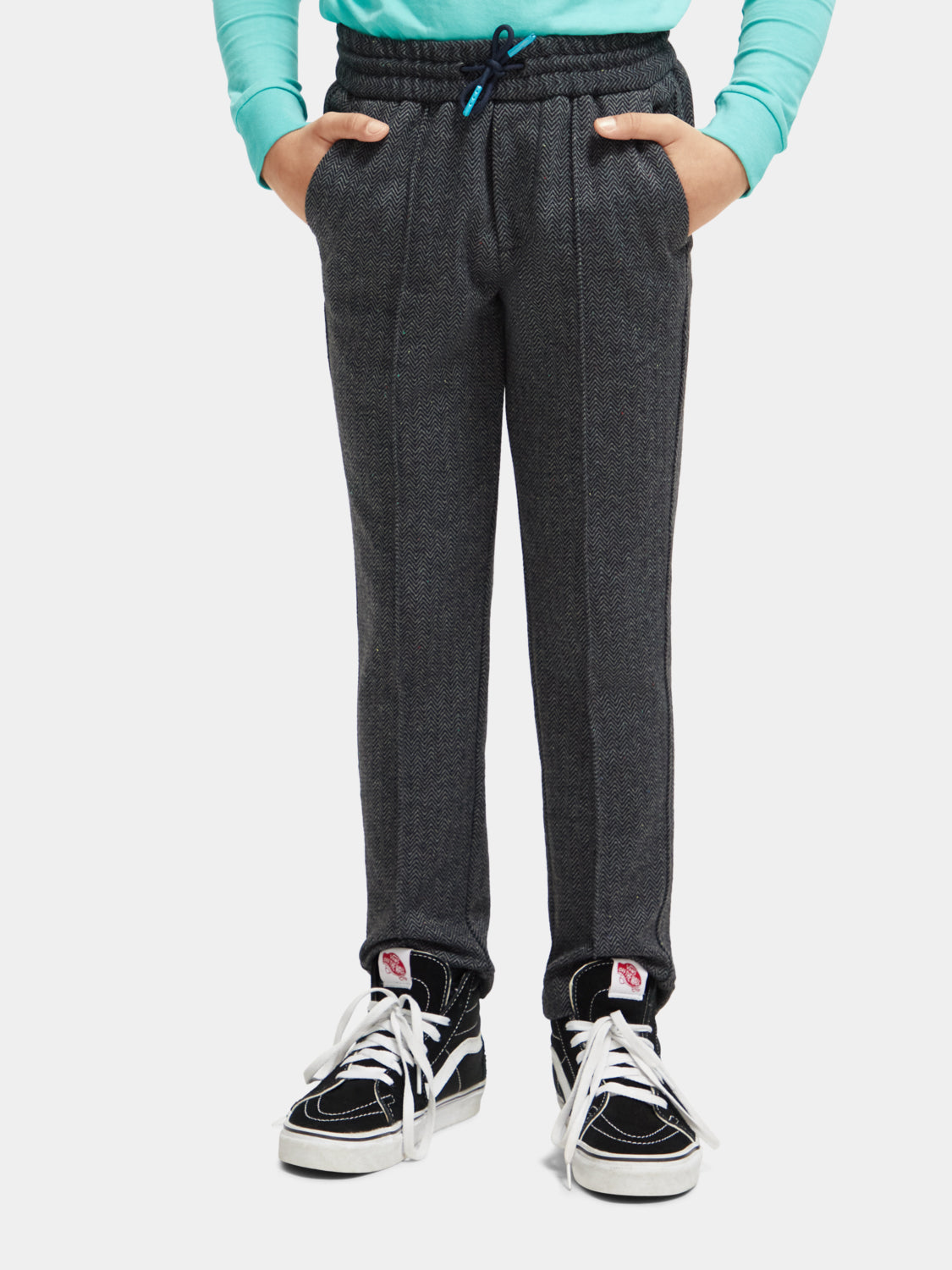 Kids - Relaxed slim-fit knitted pants - Scotch & Soda NZ