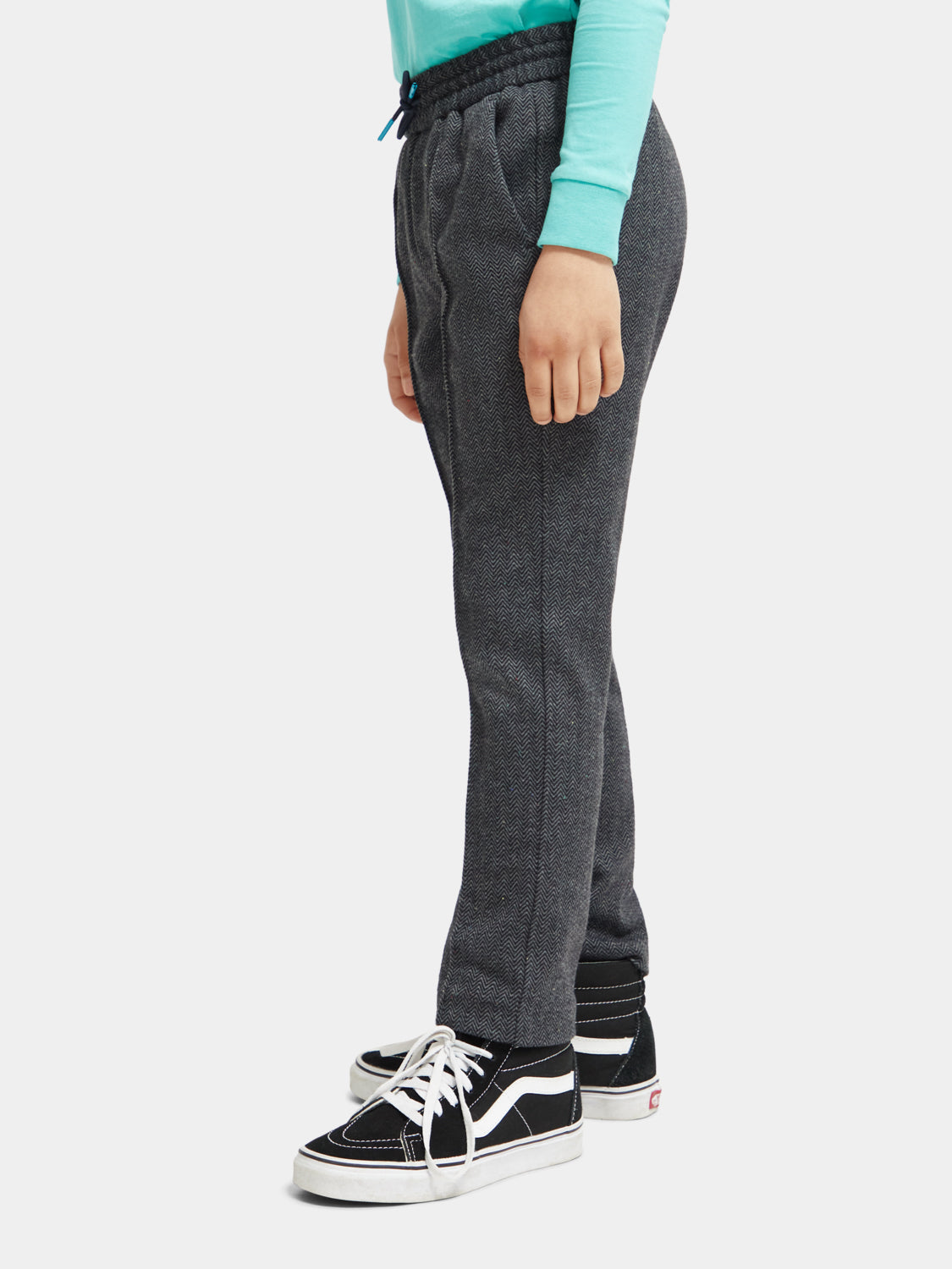 Kids - Relaxed slim-fit knitted pants - Scotch & Soda NZ