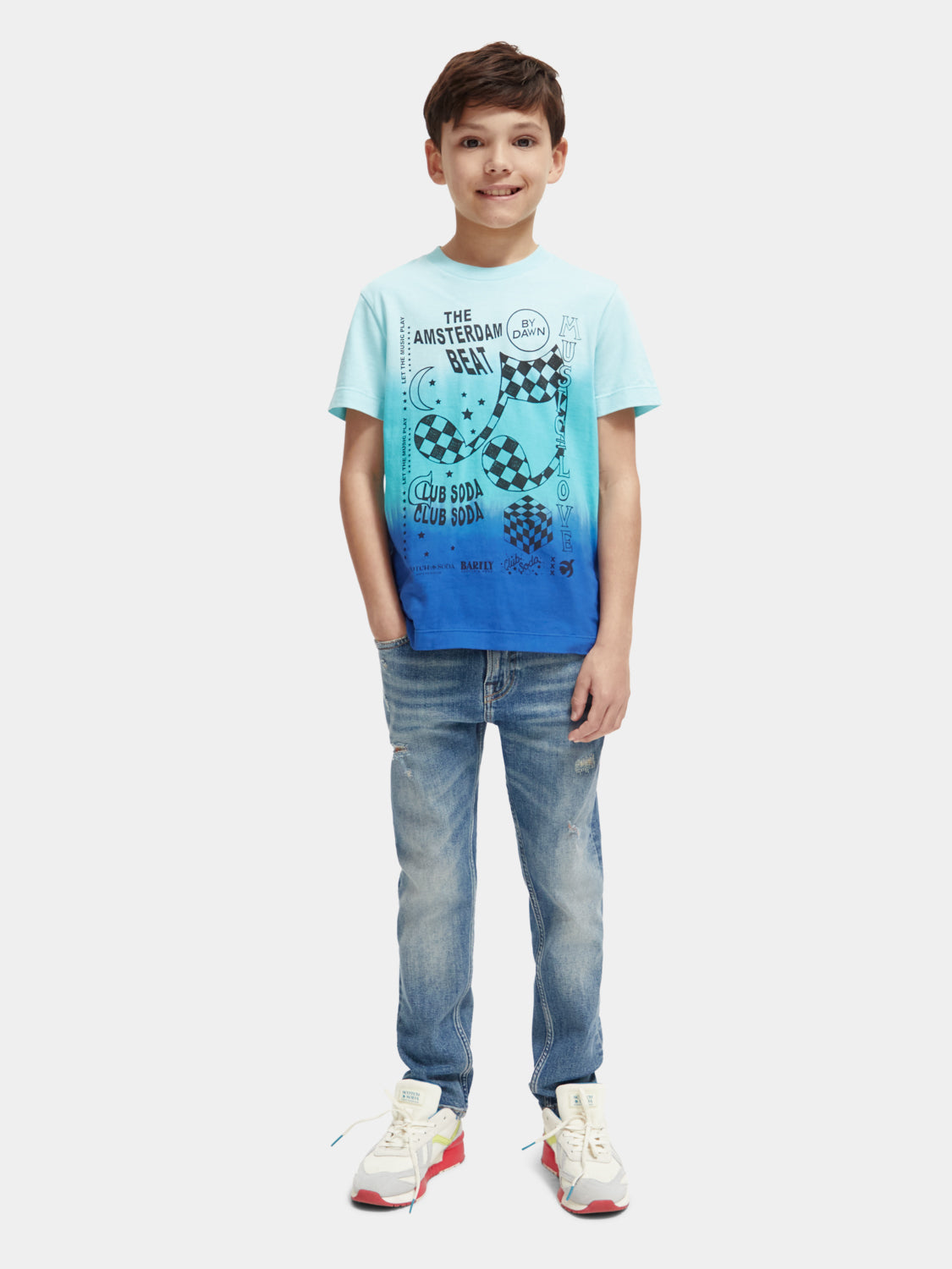 Kids - Relaxed-fit artwork t-shirt - Scotch & Soda NZ