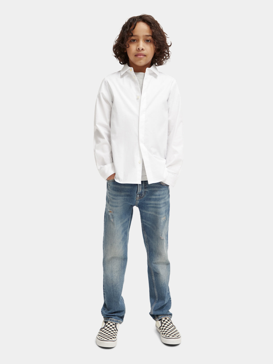 Kids - Slim-fit shirt - Scotch & Soda NZ