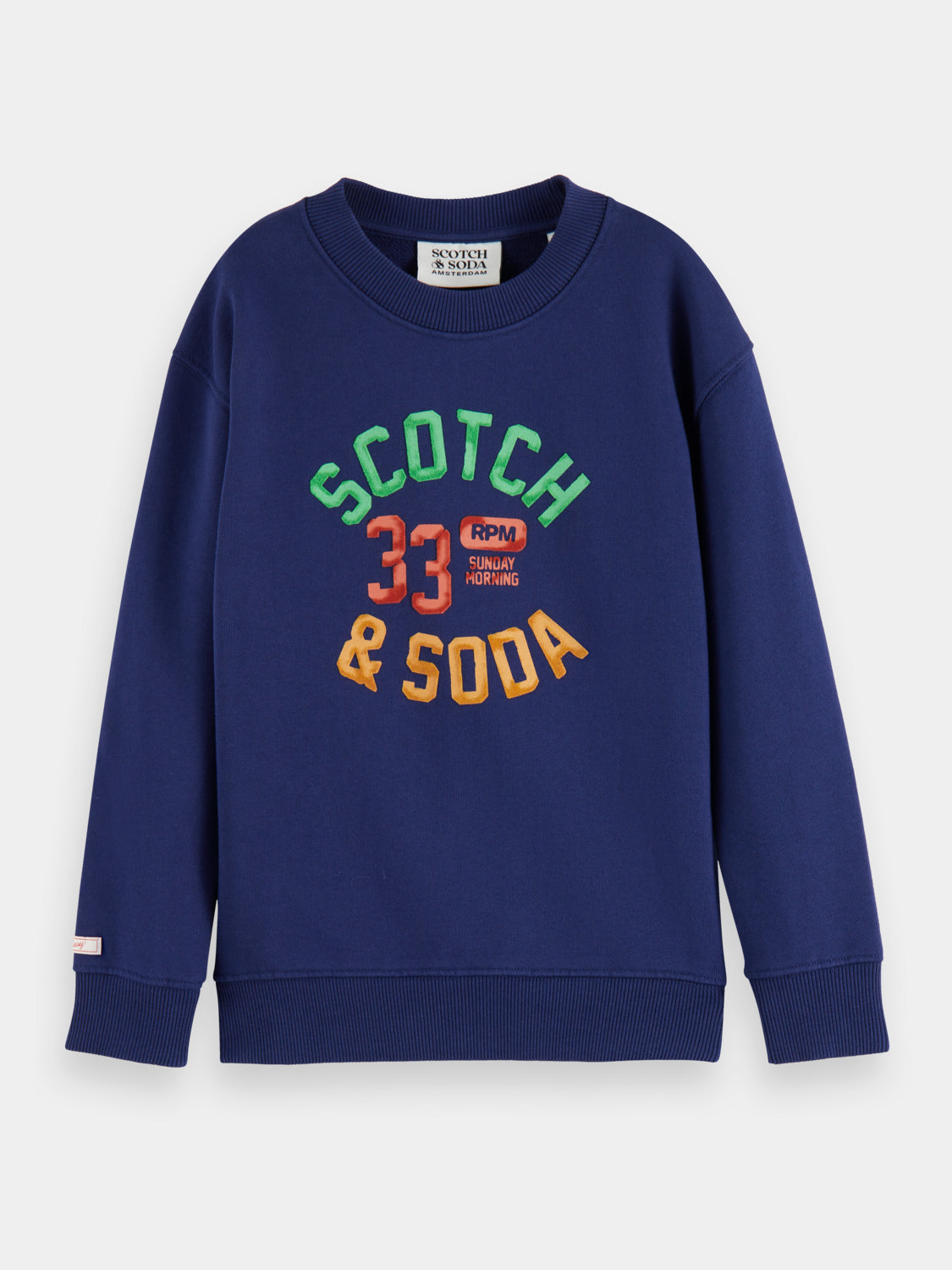 Kids - Relaxed-fit artwork sweatshirt - Scotch & Soda NZ