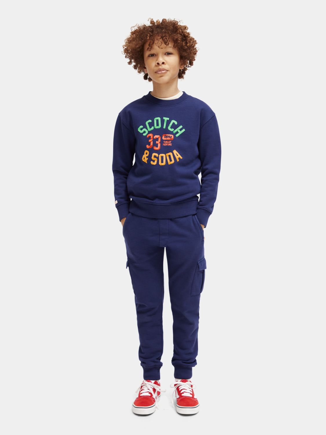 Kids - Relaxed-fit artwork sweatshirt - Scotch & Soda NZ