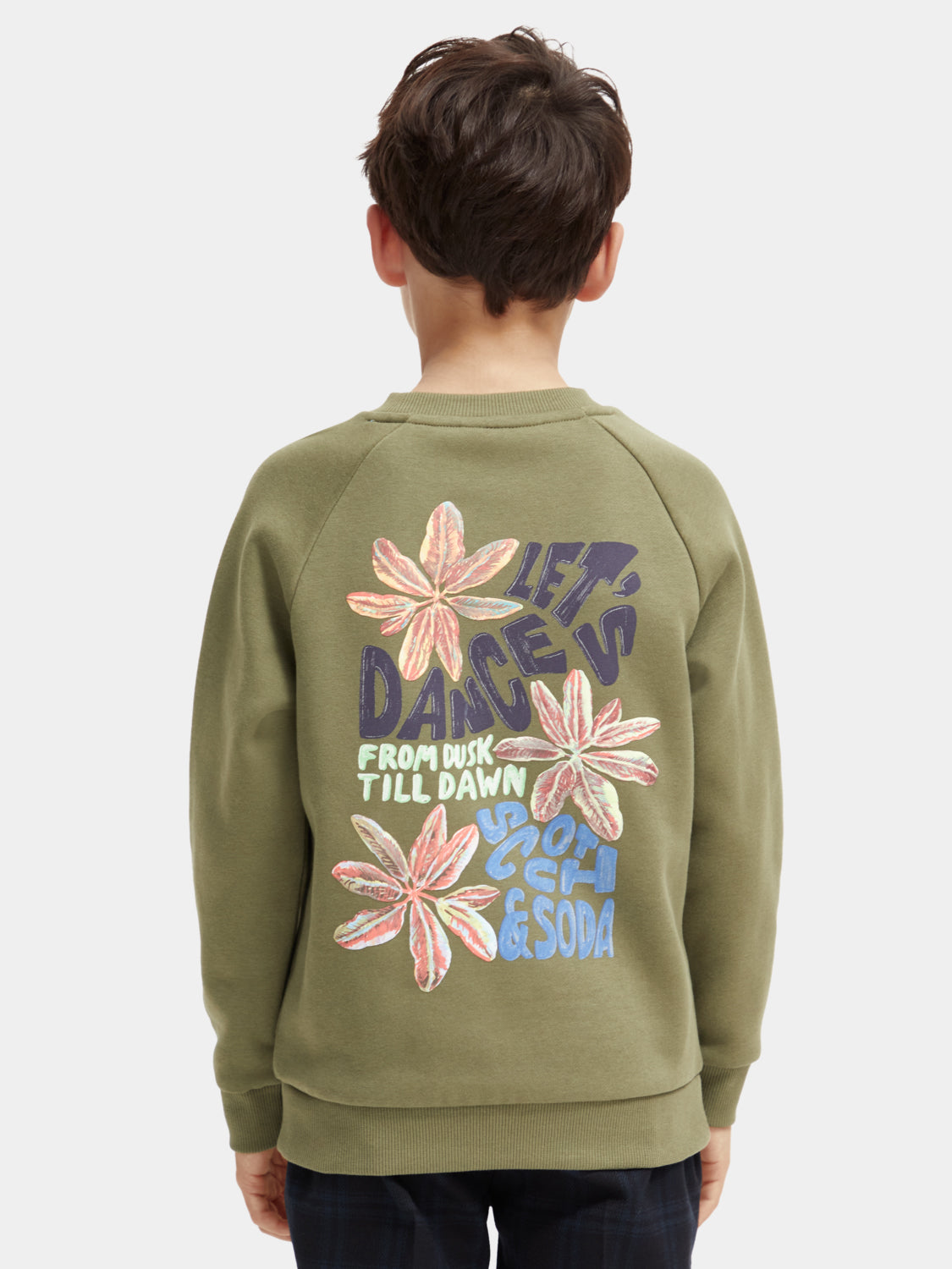 Kids - Relaxed-fit artwork sweatshirt - Scotch & Soda NZ