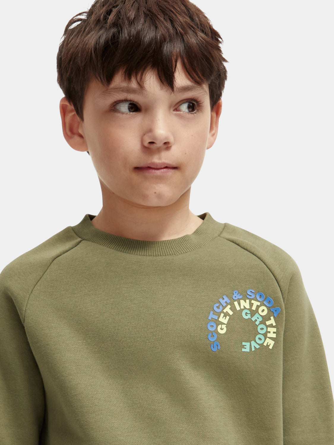 Kids - Relaxed-fit artwork sweatshirt - Scotch & Soda NZ