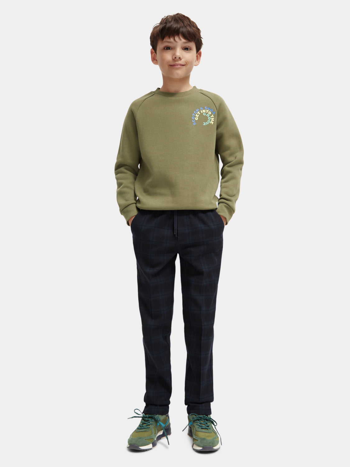 Kids - Relaxed-fit artwork sweatshirt - Scotch & Soda NZ