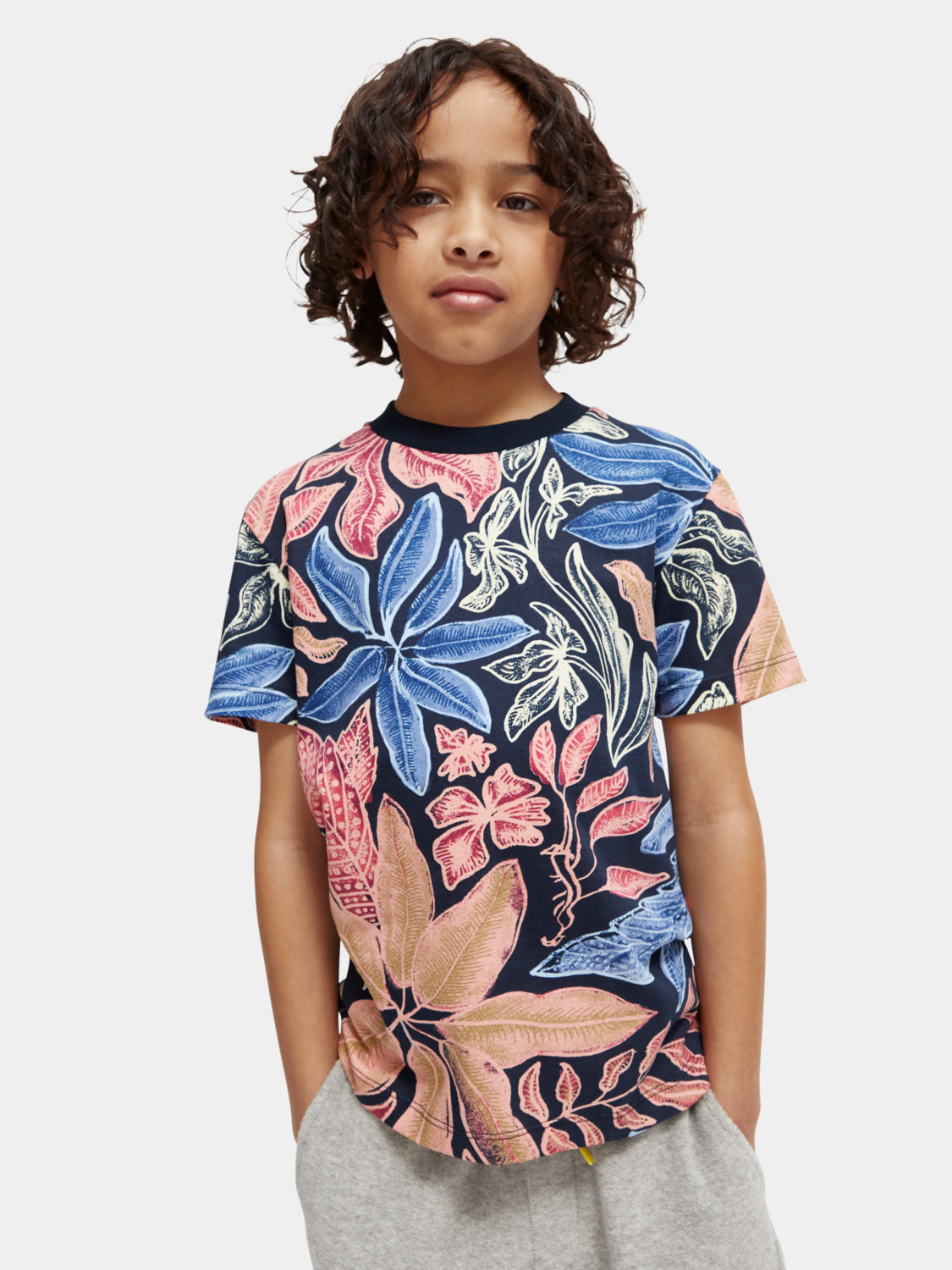Kids - Relaxed-fit printed t-shirt - Scotch & Soda NZ