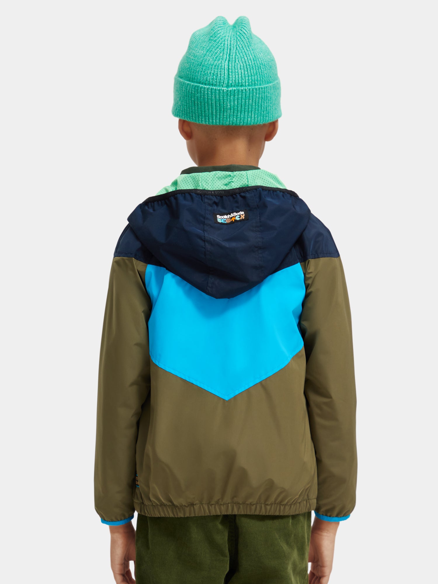 Water-repellent colourblock lightweight jacket - Scotch & Soda NZ