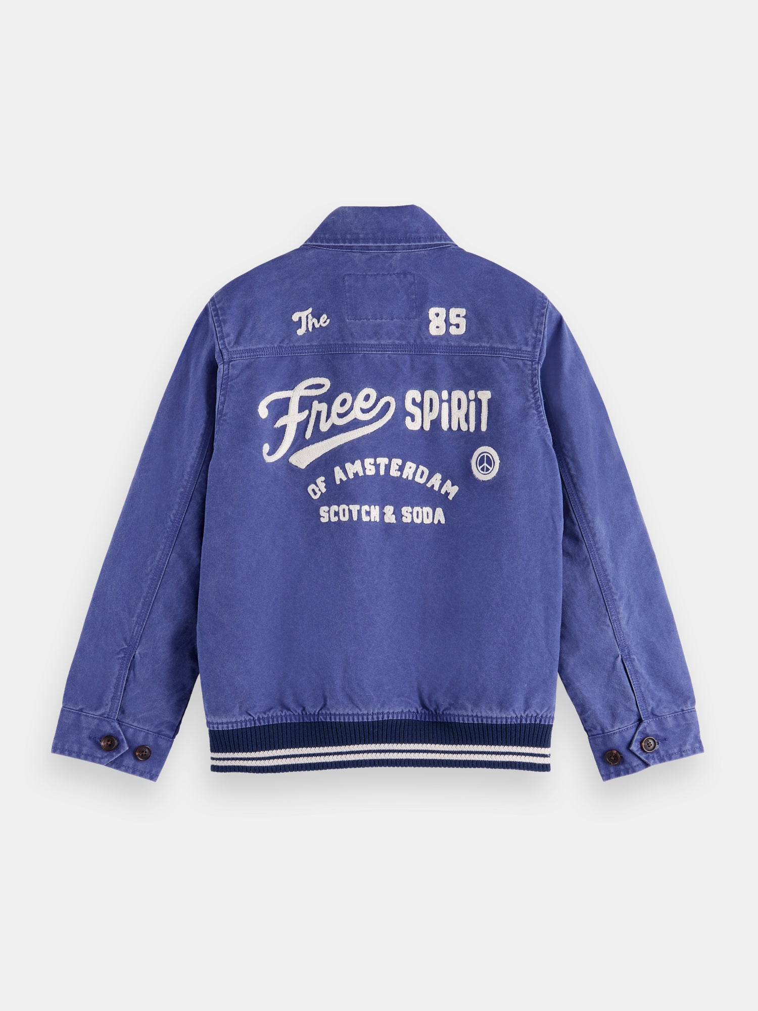 Varsity style aviator jacket - Scotch & Soda NZ