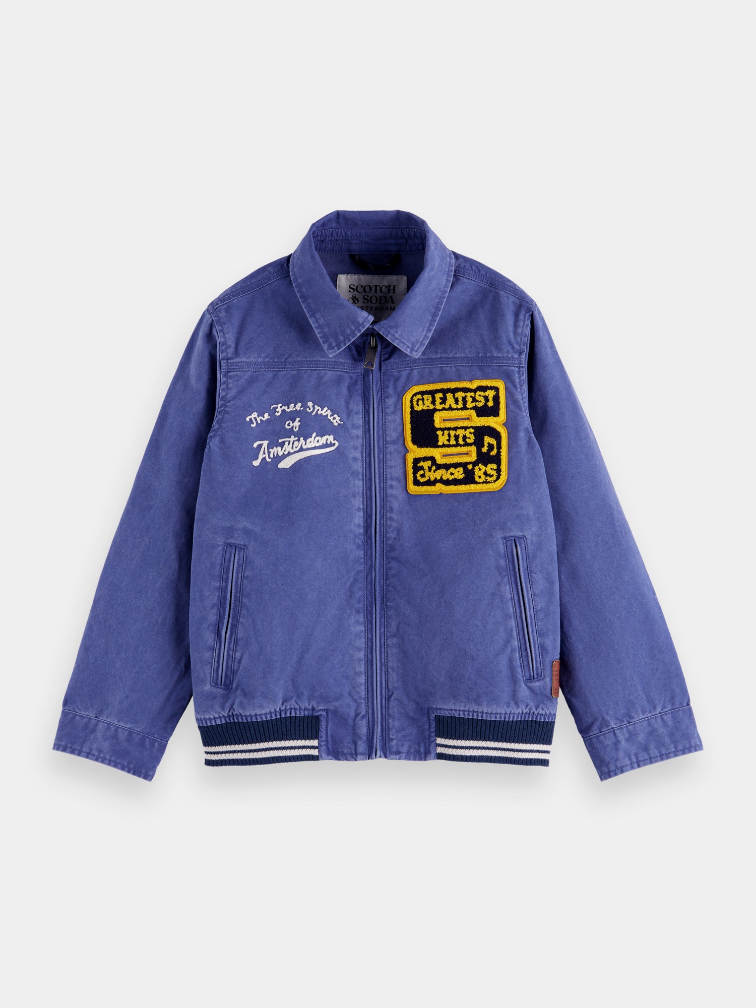 Varsity style aviator jacket - Scotch & Soda NZ