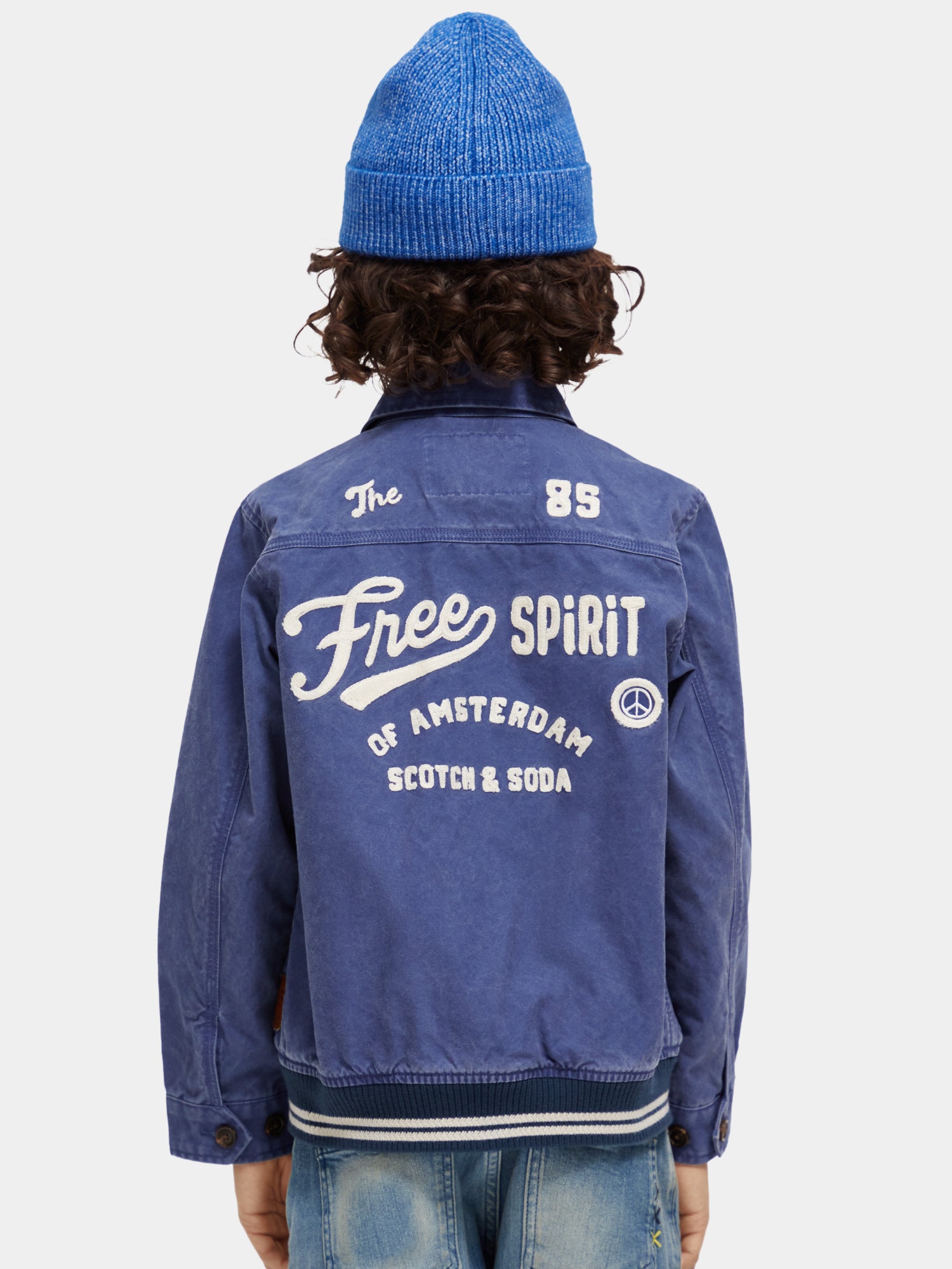 Varsity style aviator jacket - Scotch & Soda NZ