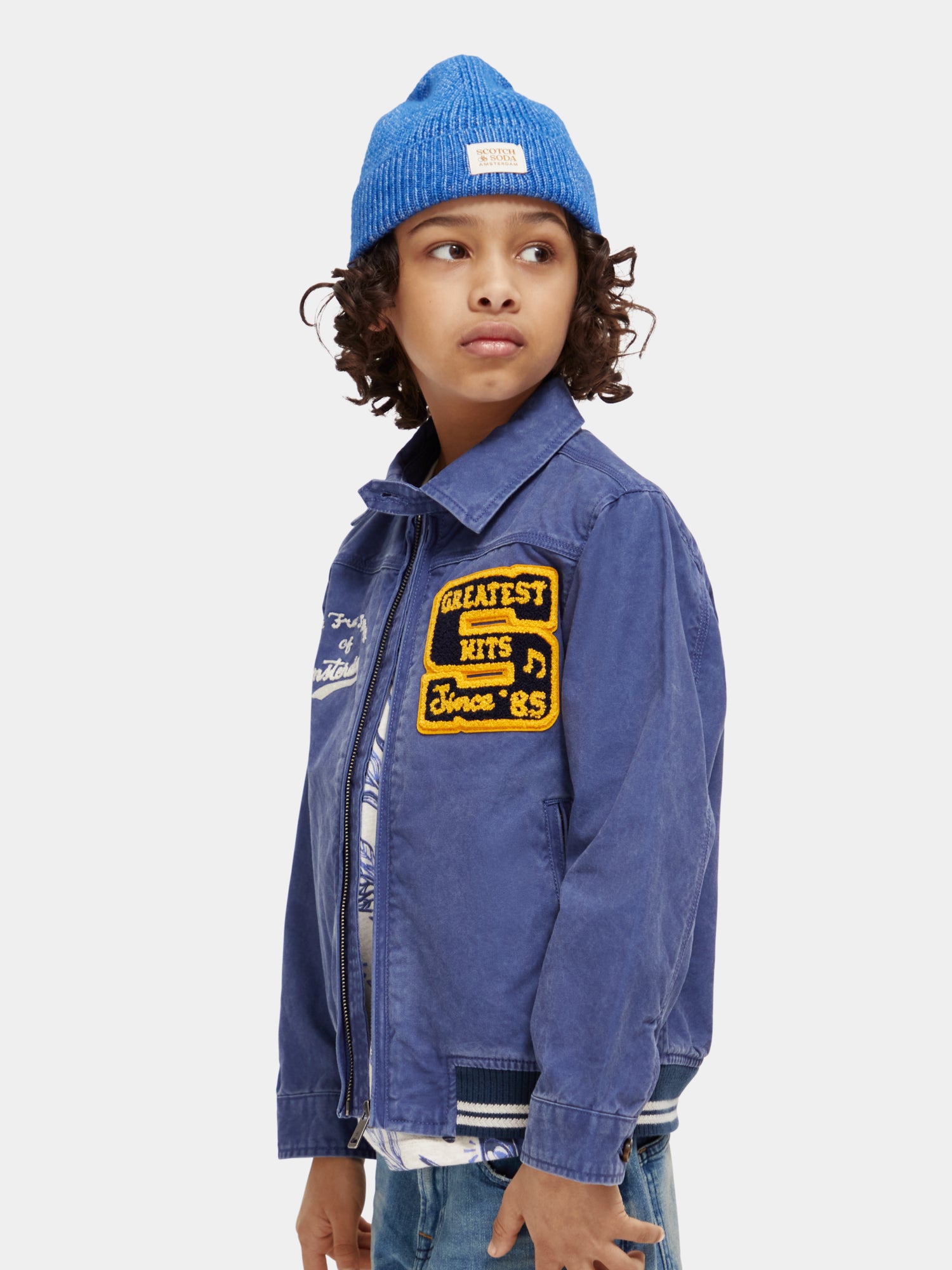 Varsity style aviator jacket - Scotch & Soda NZ