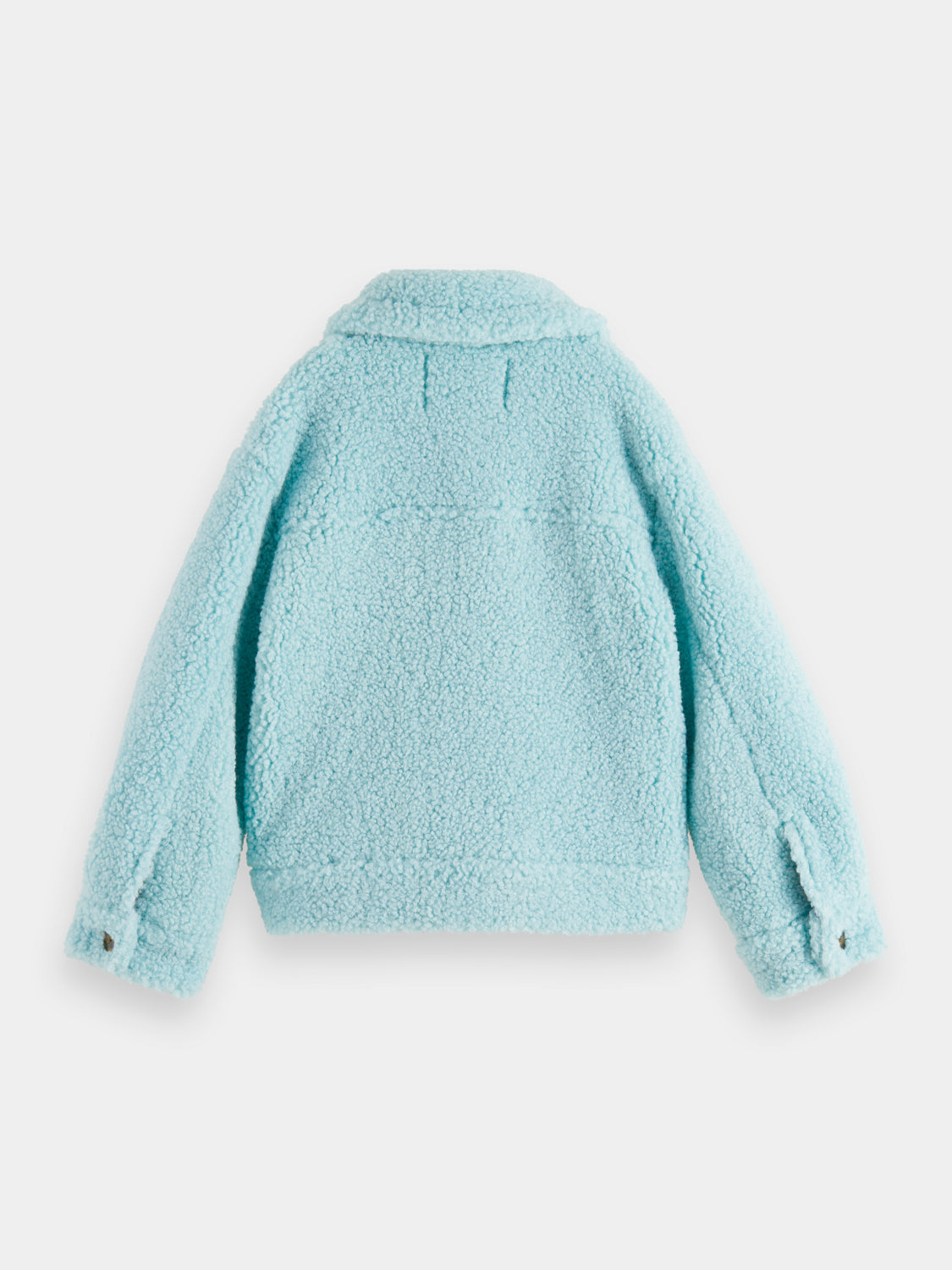 Kids - Boxy-fit bonded teddy trucker jacket - Scotch & Soda NZ