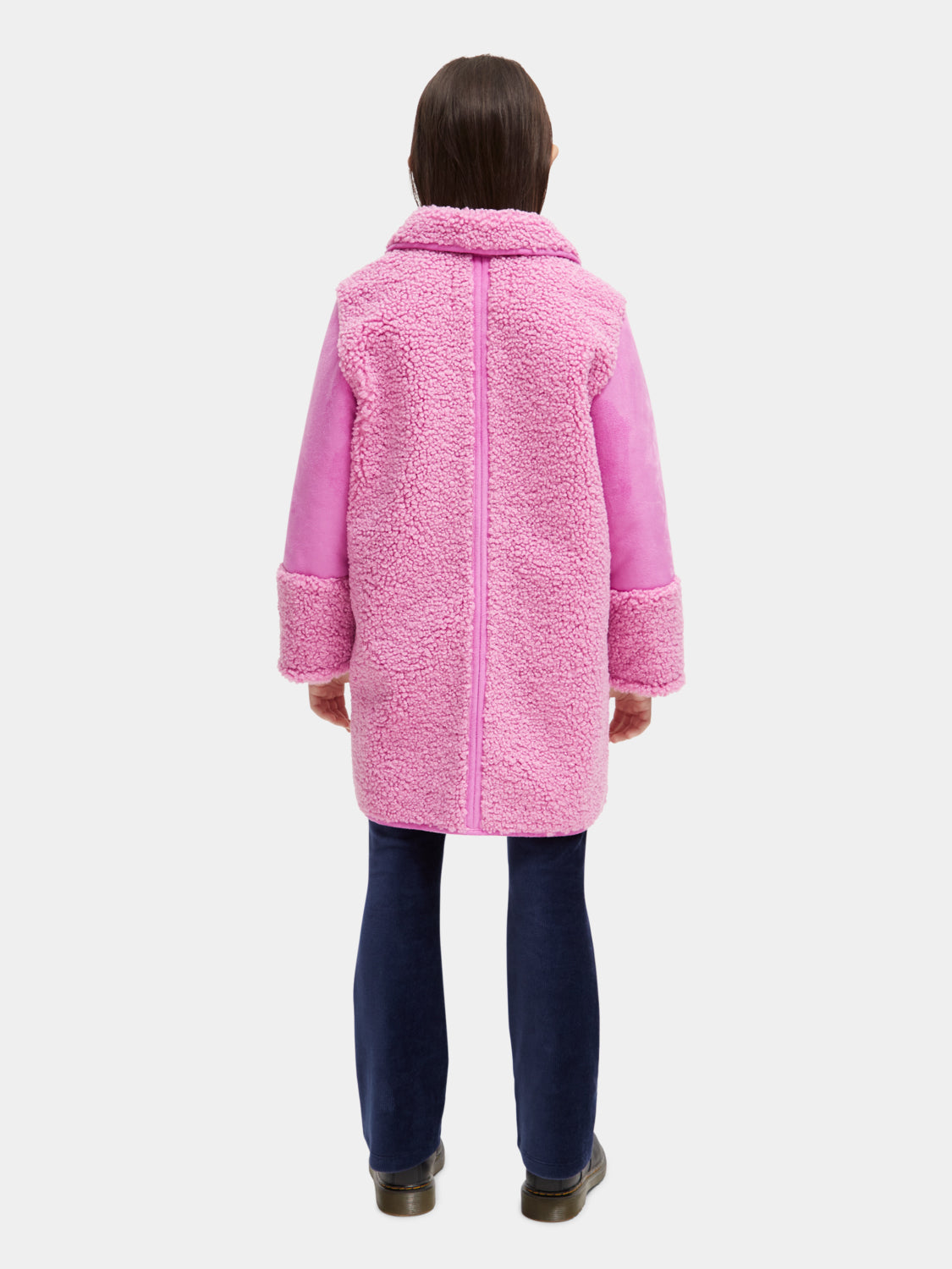 Kids - Longer-length bonded teddy jacket - Scotch & Soda NZ
