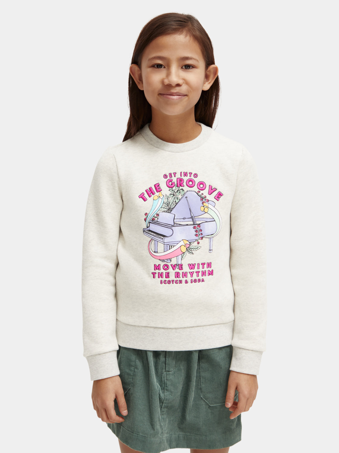 Kids - Regular-fit artwork sweatshirt - Scotch & Soda NZ