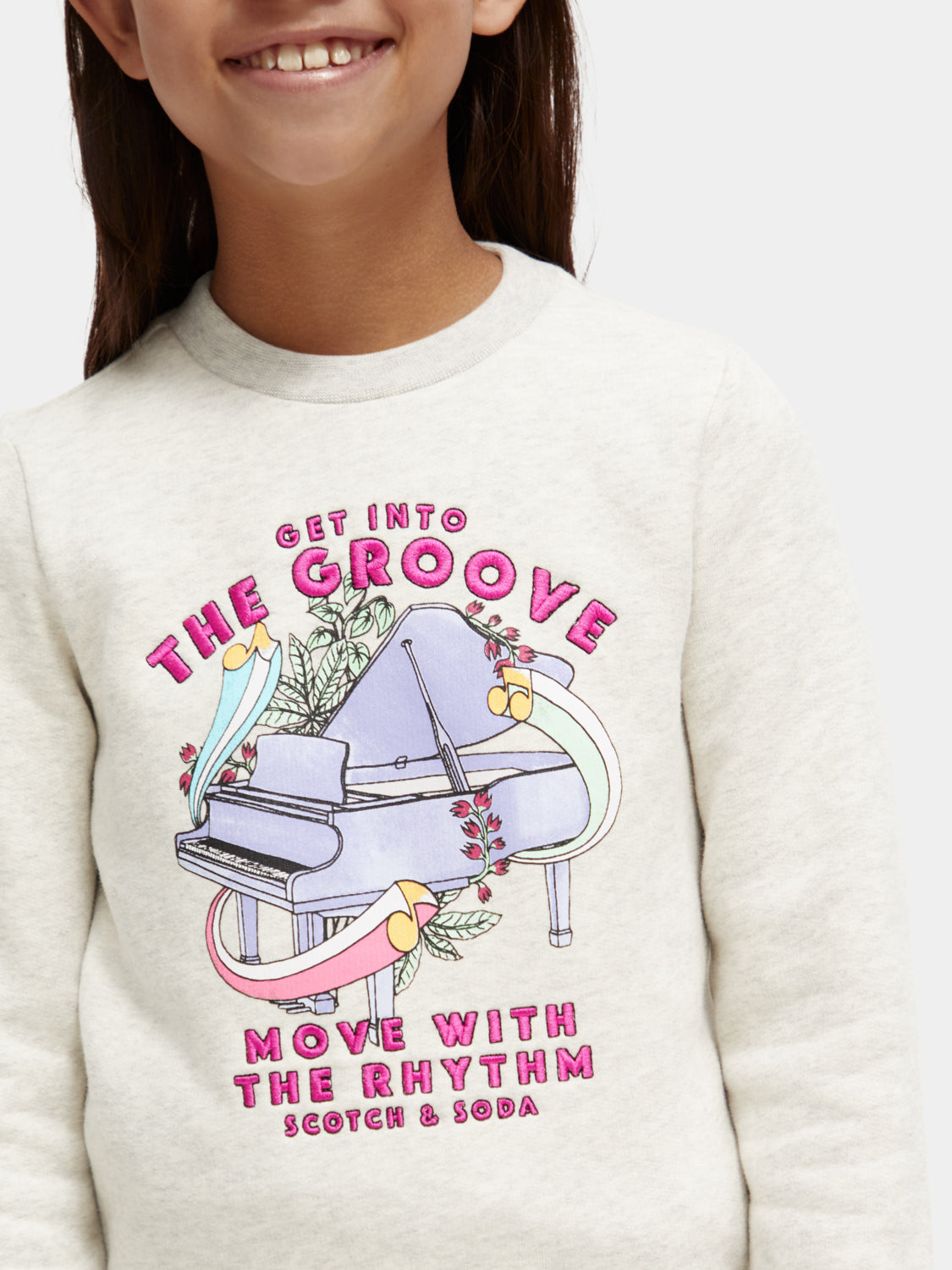 Kids - Regular-fit artwork sweatshirt - Scotch & Soda NZ
