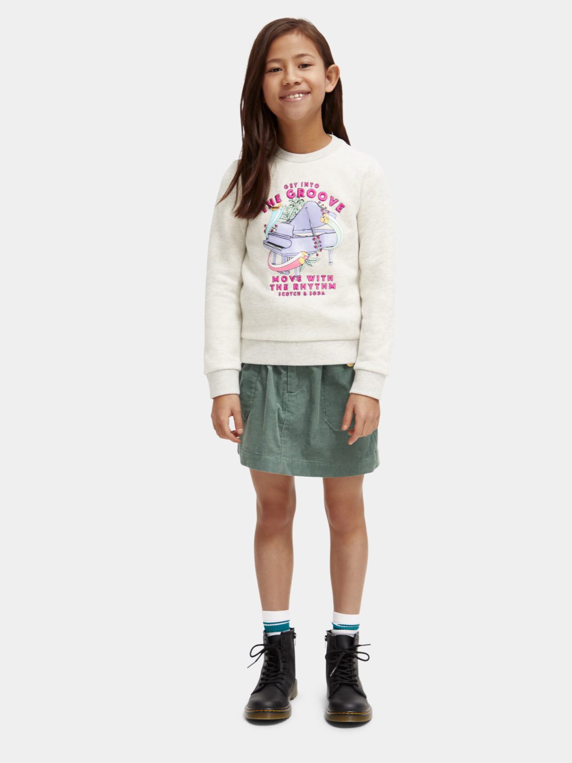 Kids - Regular-fit artwork sweatshirt - Scotch & Soda NZ