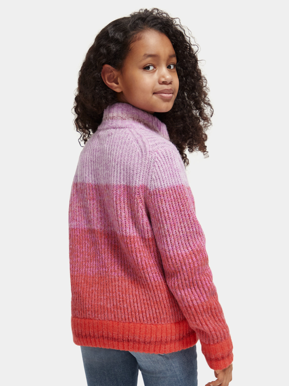 Kids - Half-zip gradient pullover - Scotch & Soda NZ