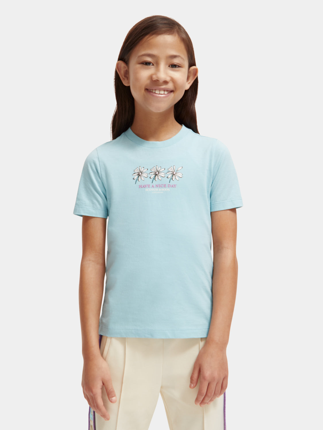 Kids - Slim-fit artwork t-shirt - Scotch & Soda NZ