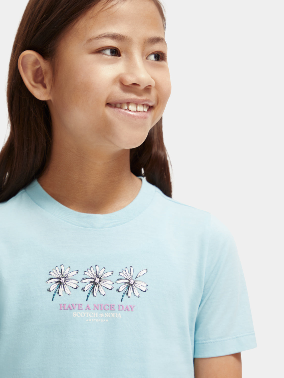 Kids - Slim-fit artwork t-shirt - Scotch & Soda NZ