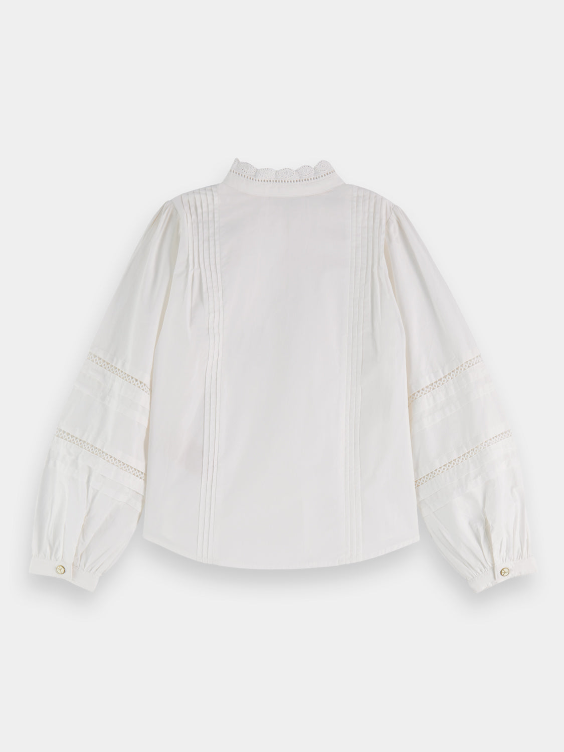 Kids - Long-sleeved broderie anglaise top - Scotch & Soda NZ