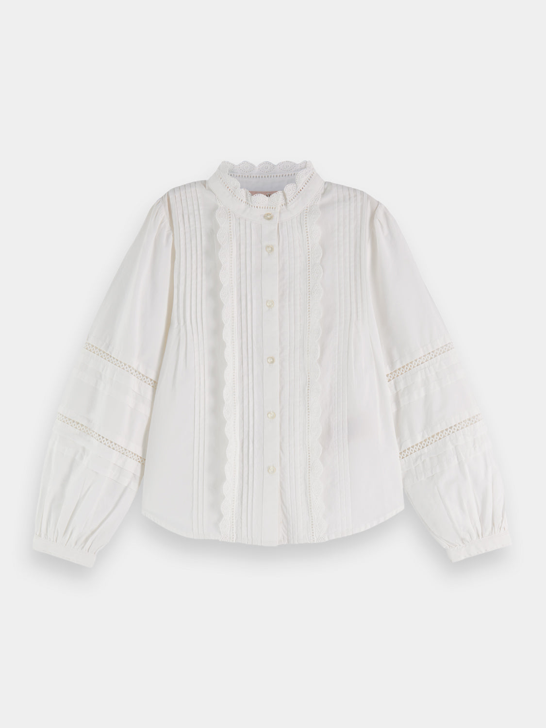 Kids - Long-sleeved broderie anglaise top - Scotch & Soda NZ