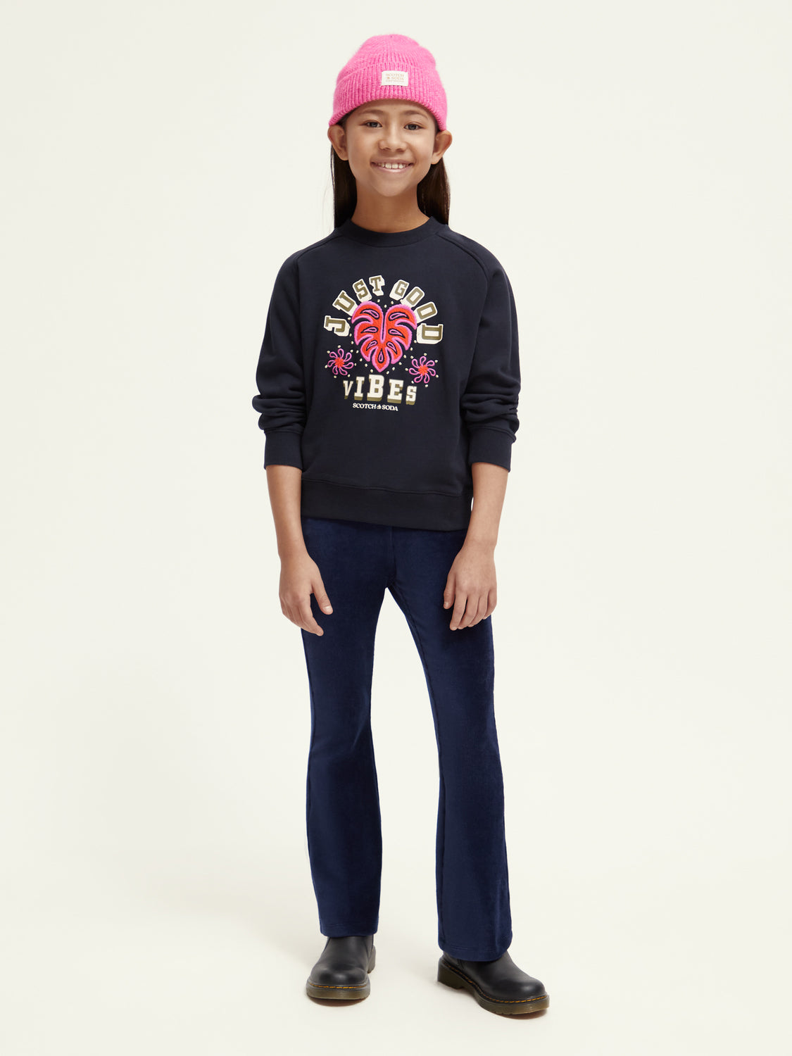 Kids - Flared corduroy leggings - Scotch & Soda NZ