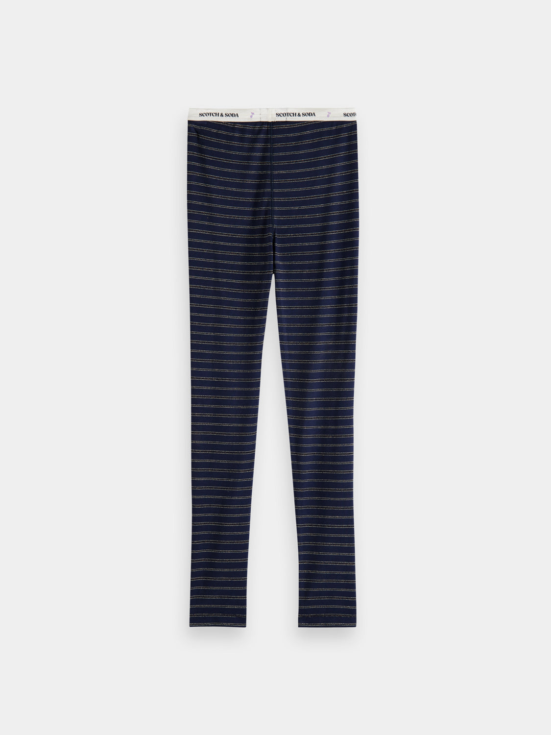 Kids - Striped glitter leggings