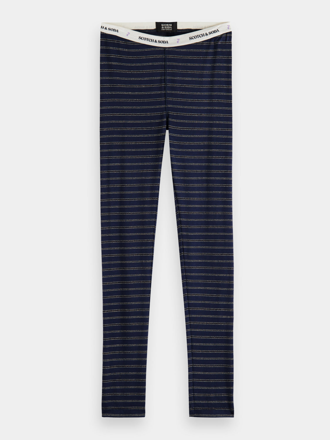 Kids - Striped glitter leggings - Scotch & Soda NZ