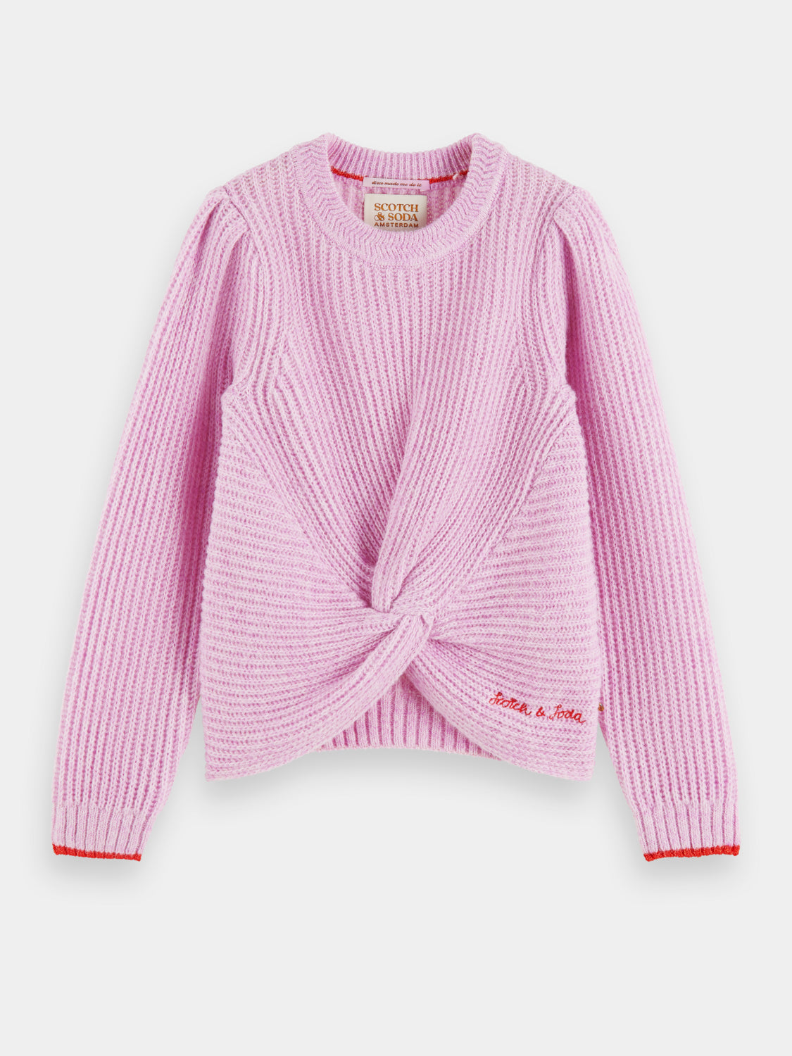 Kids - Relaxed-fit knotted sweater - Scotch & Soda NZ