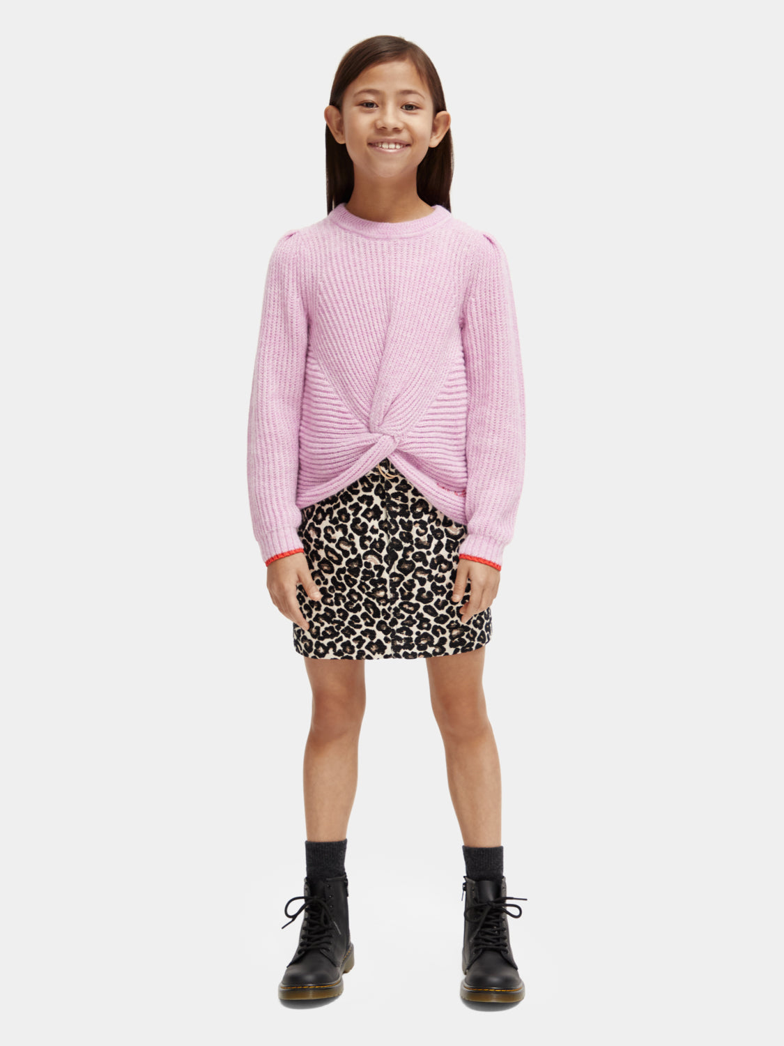 Kids - Relaxed-fit knotted sweater - Scotch & Soda NZ