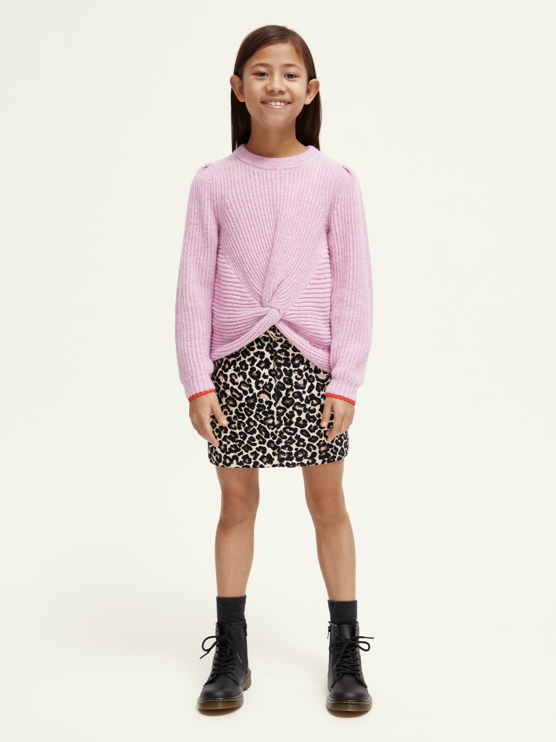 Kids - Relaxed-fit knotted sweater - Scotch & Soda NZ