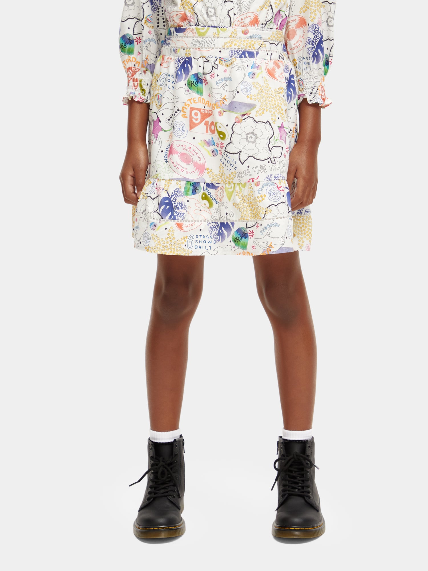 Printed mini skirt - Scotch & Soda NZ