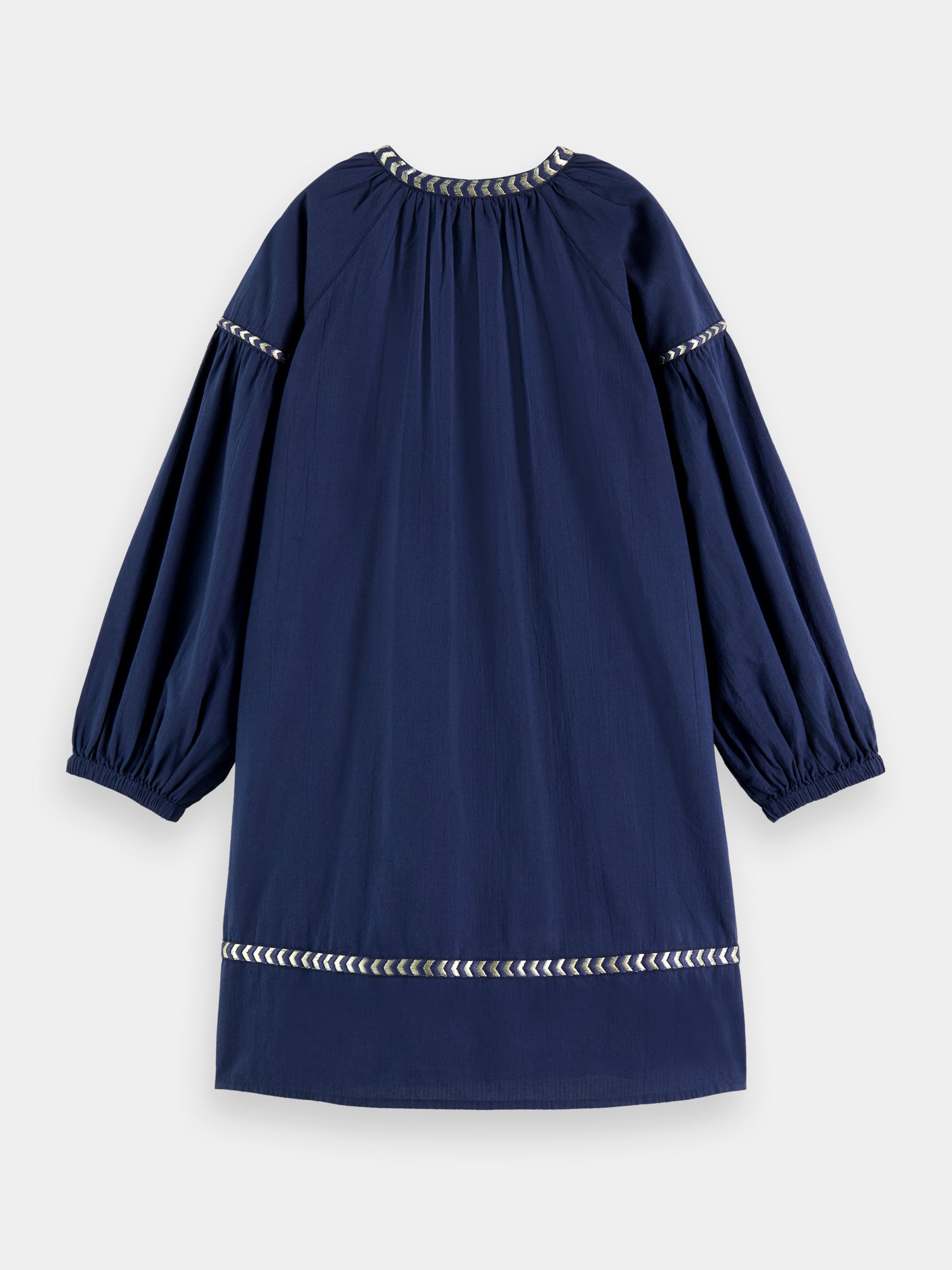 Long sleeved glittering embroidery mini dress - Scotch & Soda NZ