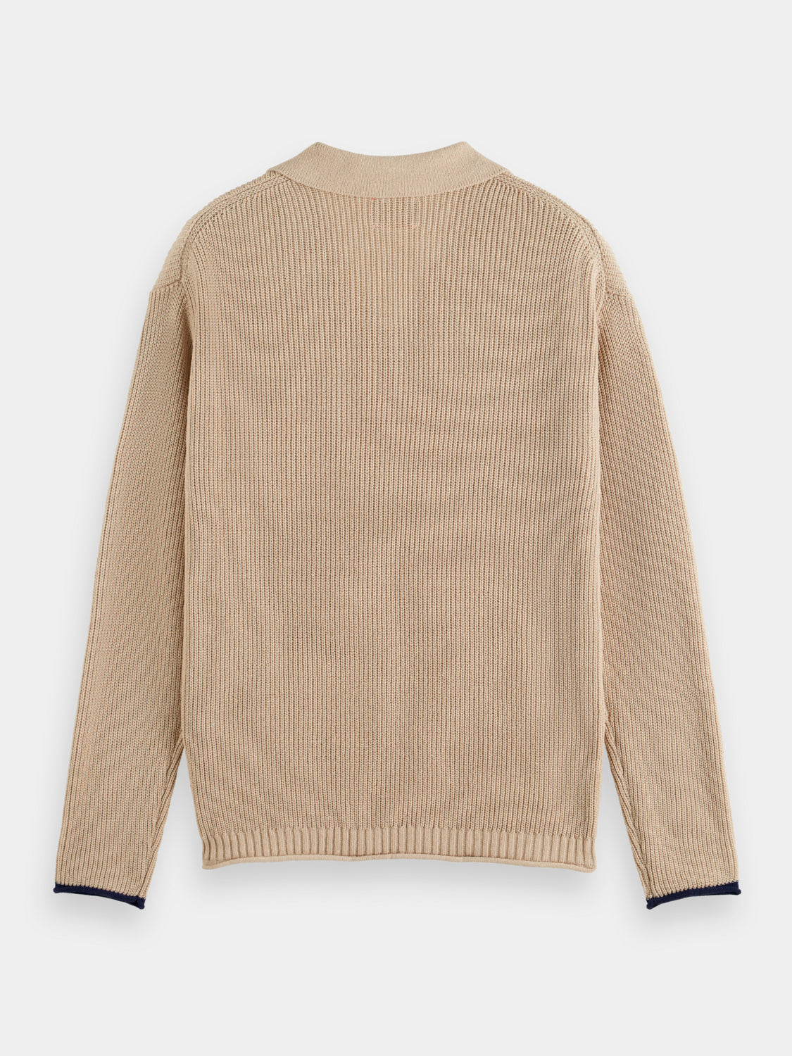Long sleeved knit polo - Scotch & Soda NZ