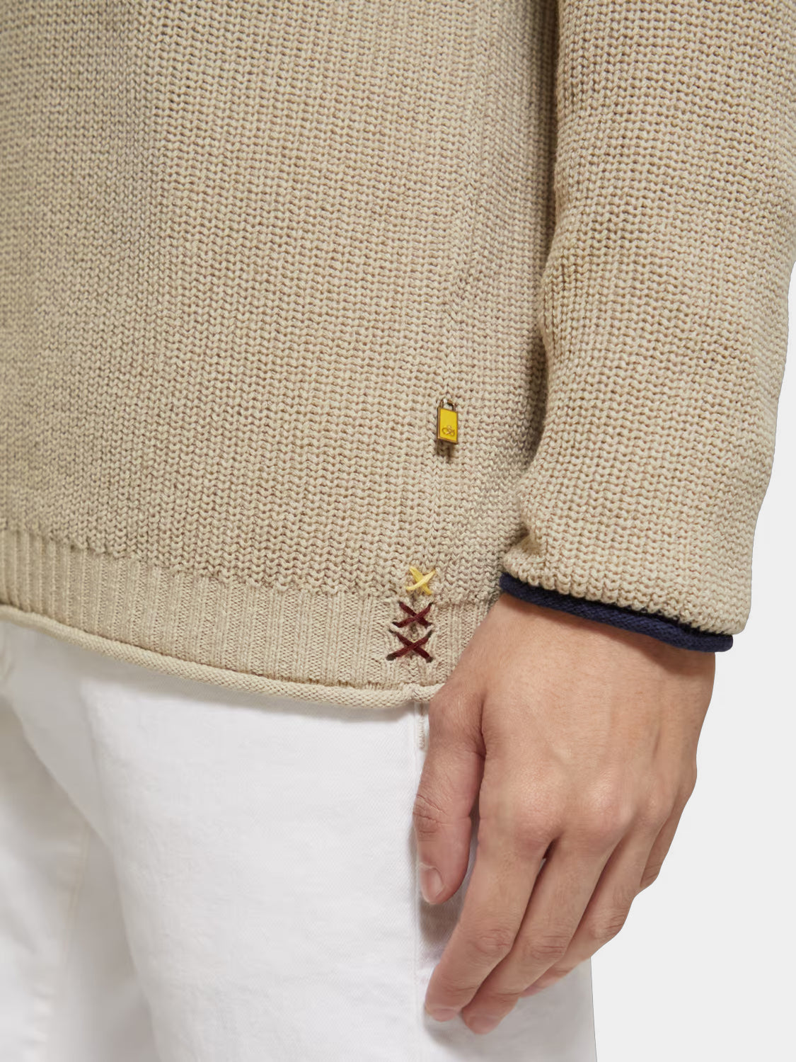Long sleeved knit polo - Scotch & Soda NZ