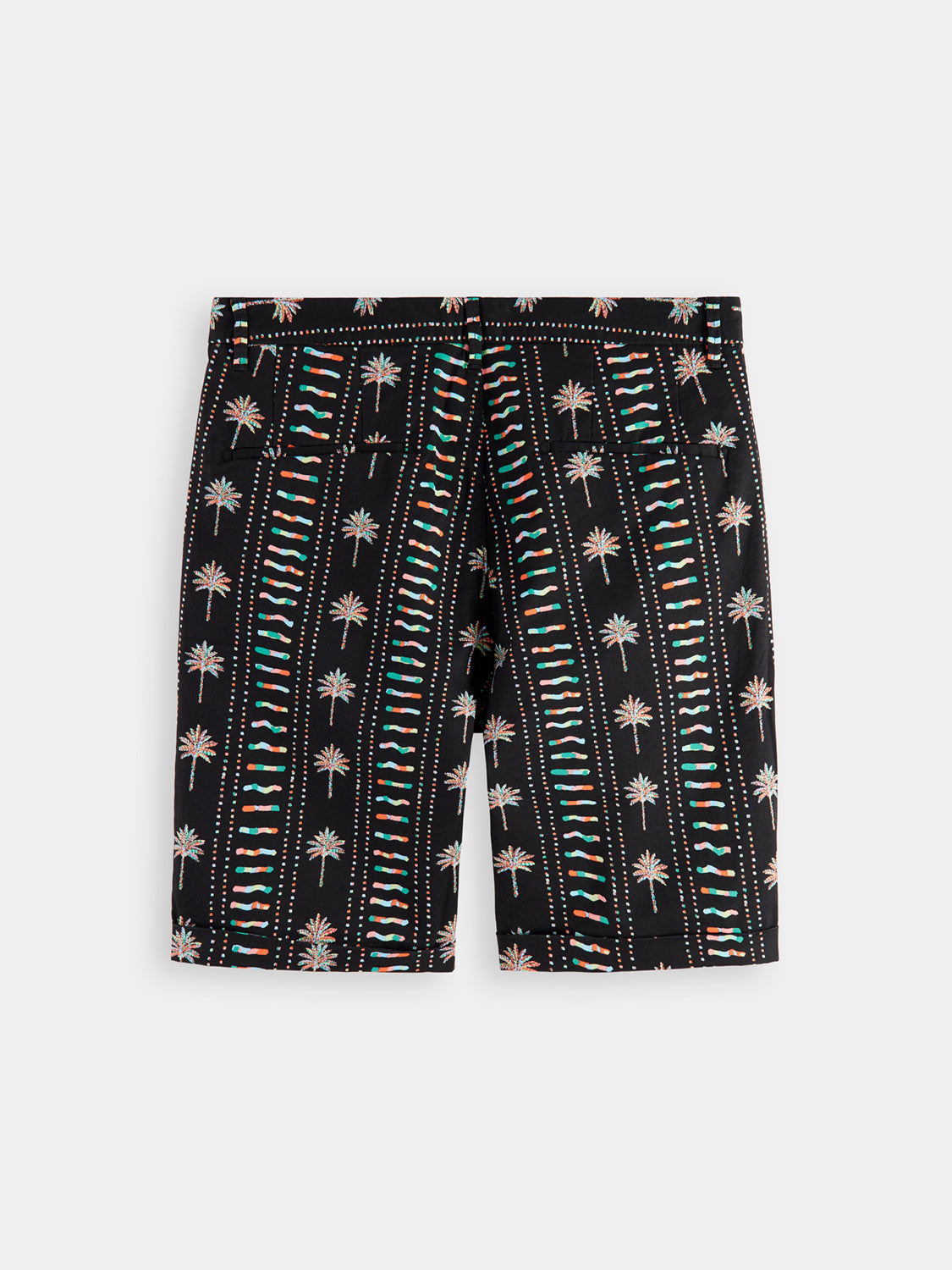 Scotch & Soda Stuart chino shorts in navy, featuring a tailored fit and belt loops, displayed on a neutral background.