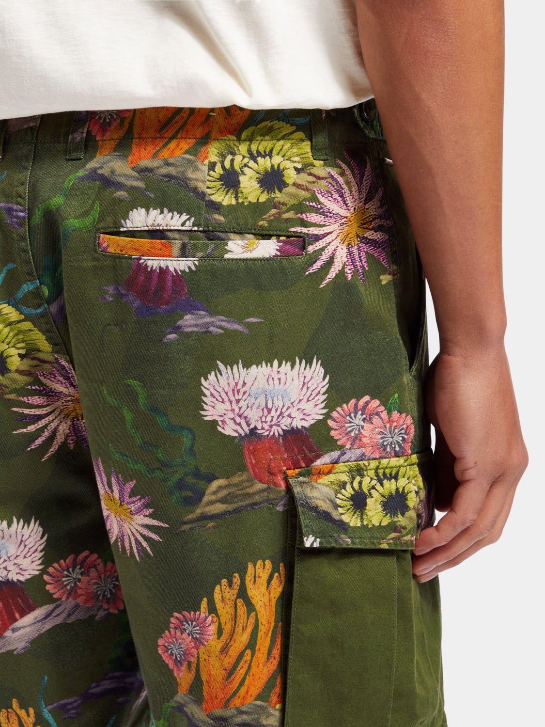 Printed cargo shorts - Scotch & Soda NZ