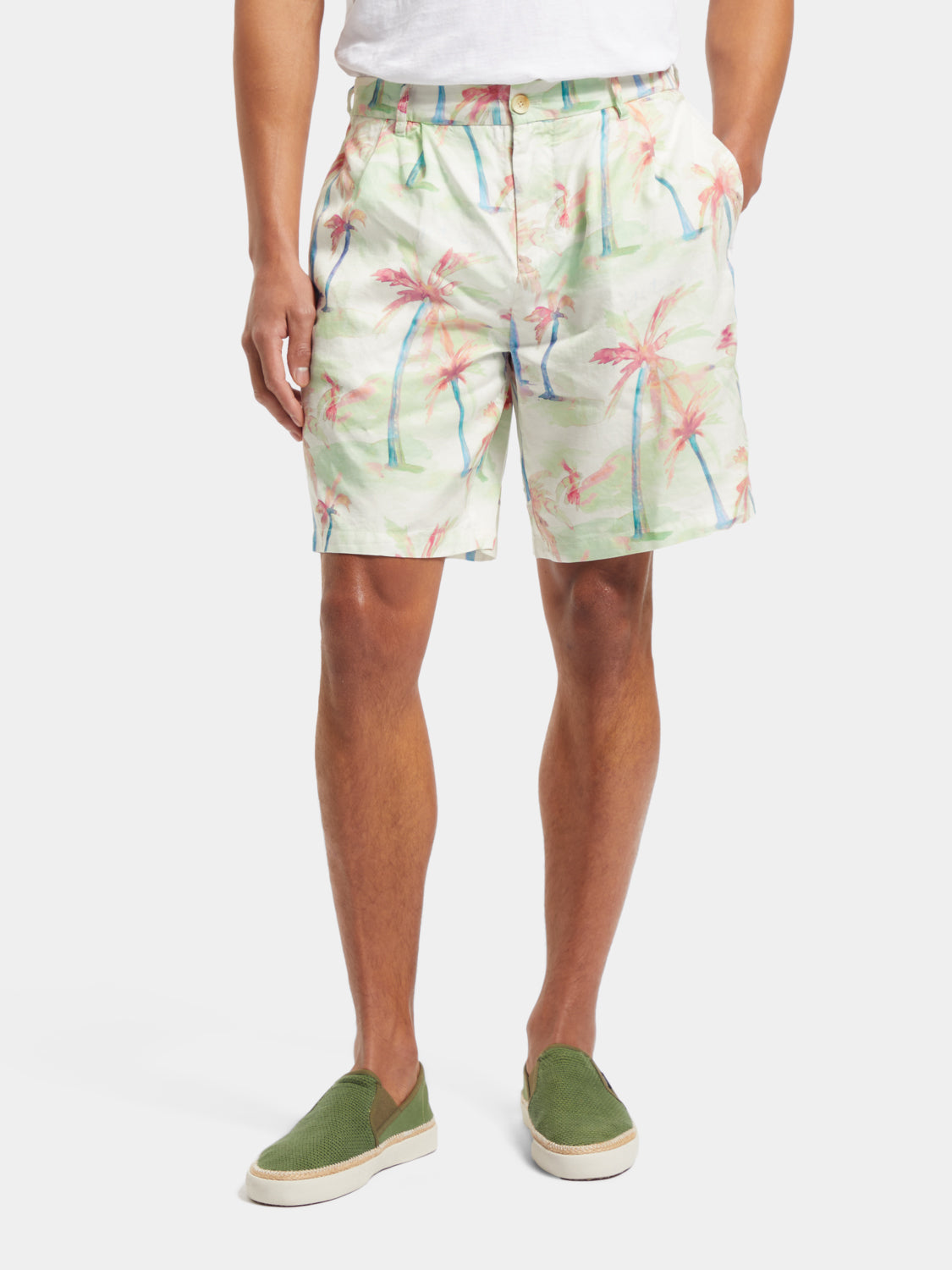 Twilt printed pleated shorts by Scotch & Soda featuring a colorful, patterned design and a relaxed fit.