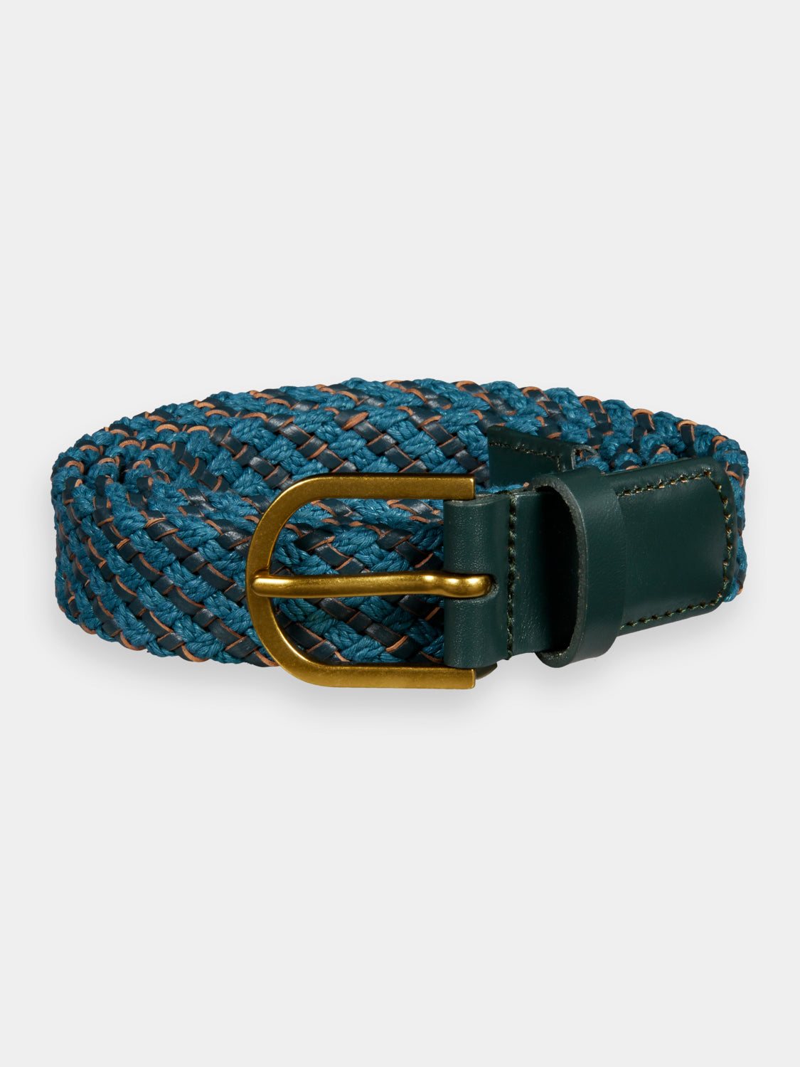 Braided leather & cord belt - Scotch & Soda NZ