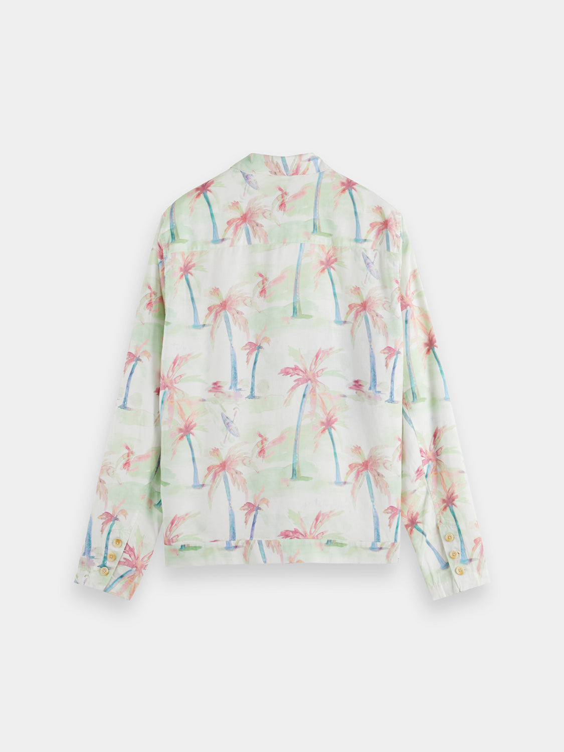 Printed tencel-hemp blouson