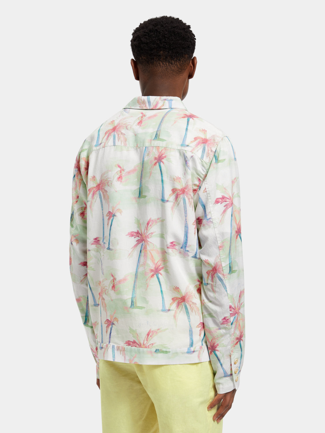 Printed tencel-hemp blouson - Scotch & Soda NZ