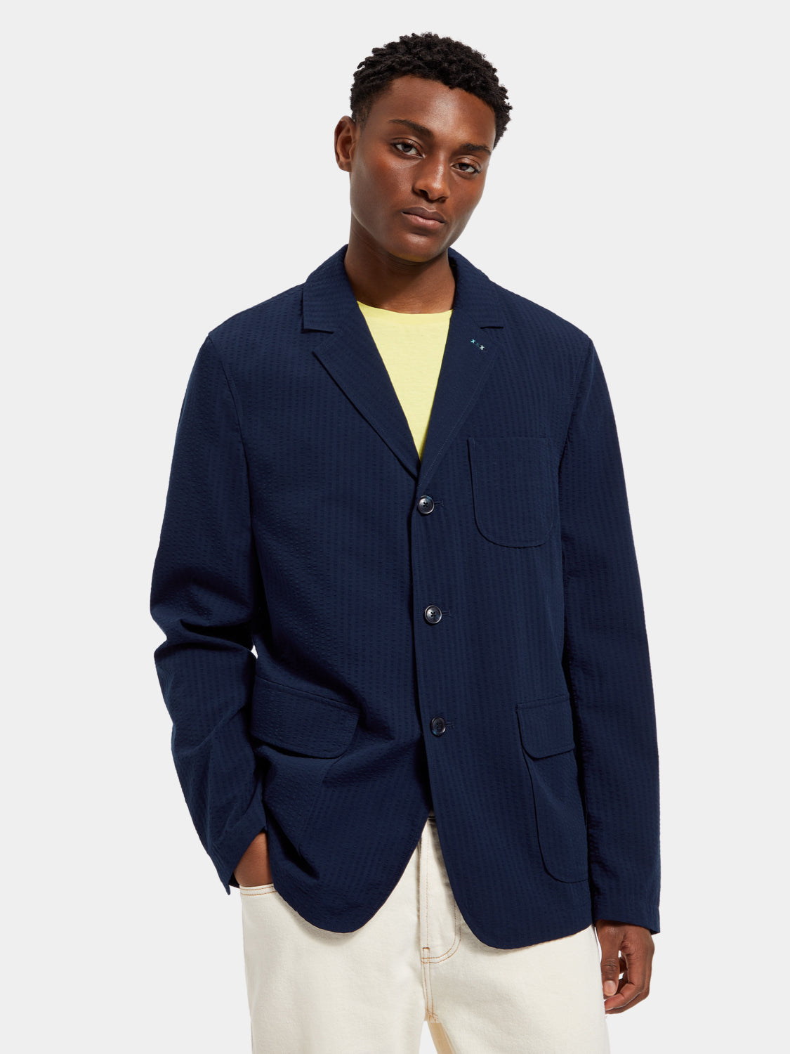 Seersucker blazer