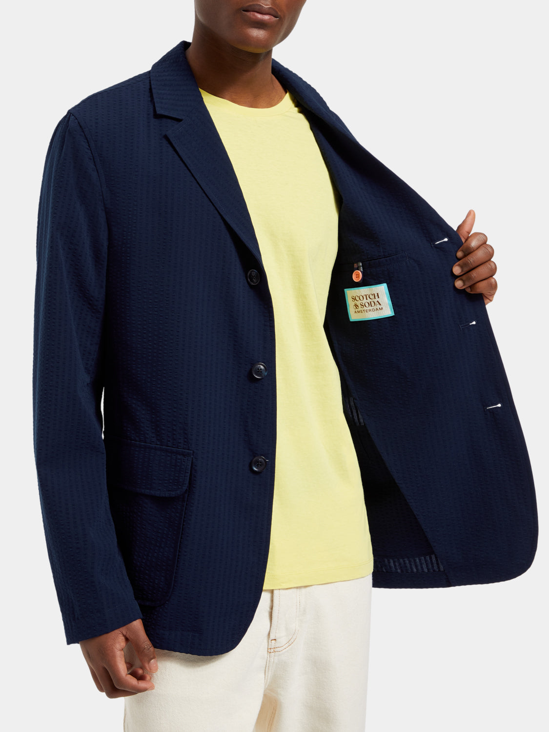 Seersucker blazer