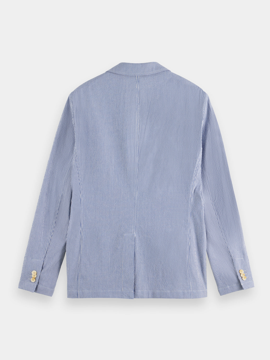Striped seersucker blazer